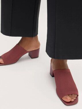 Everlane Glove Mule in ReKnit Fudge Brown Women's Size 5 NEW in BOX Resort Wear